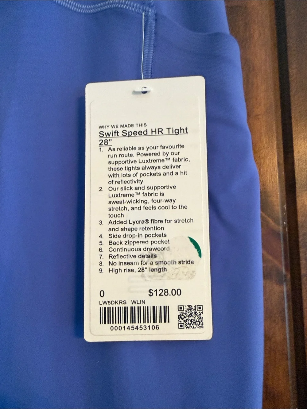 Lululemon swift speed HR tight 28" size 0 - Picture 3 of 5